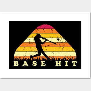 BASE HIT - BASEBALL Posters and Art